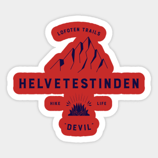 Lofoten Trails "HELVETESTINDEN" Sticker